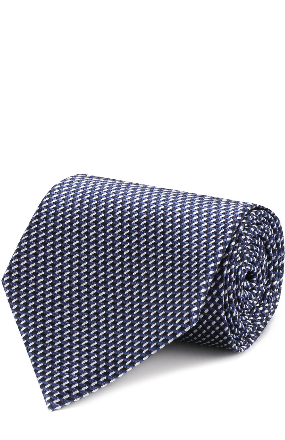 Шелковый галстук ZEGNA темно-синего цвета по цене 18350 руб., арт. Z3E34/1XW, фото 1 Шелковый галстук ZEGNA, арт. Z3E34/1XW, фото 1
