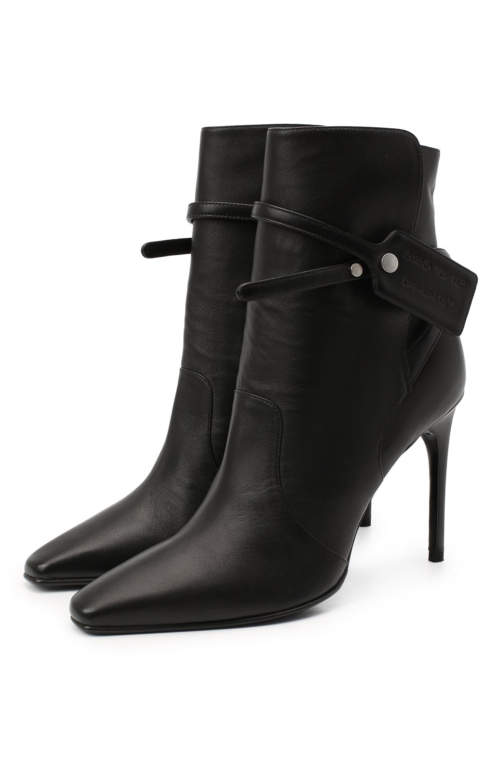 Кожаные ботильоны OFF-WHITE, арт. 0WIA233E20LEA0011000, фото 1