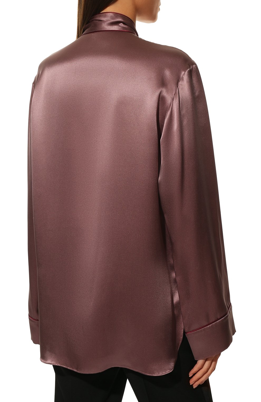 Шелковая блузка DOLCE & GABBANA, арт. F72K0Z/GD19T/0UTLET AW22-23, фото 4