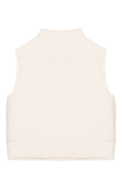 Жилет из вискозы и хлопка ELEVENTY кремового цвета по цене 31450 руб., арт. EY2P66/I0313, фото 2 Жилет из вискозы и хлопка ELEVENTY, арт. EY2P66/I0313, фото 2