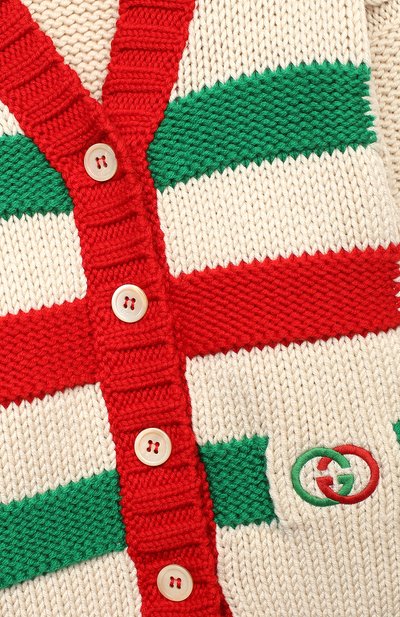 Шерстяной кардиган GUCCI, арт. 622699/XKBGZ, фото 3