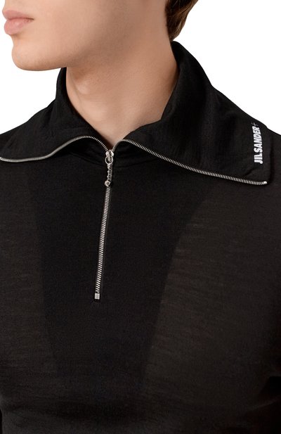 Джемпер JIL SANDER черного цвета по цене 43700 руб., арт. J47GC0021/J70021, фото 5 Джемпер JIL SANDER, арт. J47GC0021/J70021, фото 5