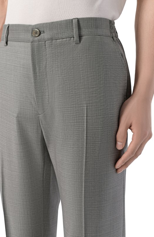 Шерстяные брюки Stefano Ricci M1T610001E/W0020U Зелёный  M1T610001E/W0020U Фото 5