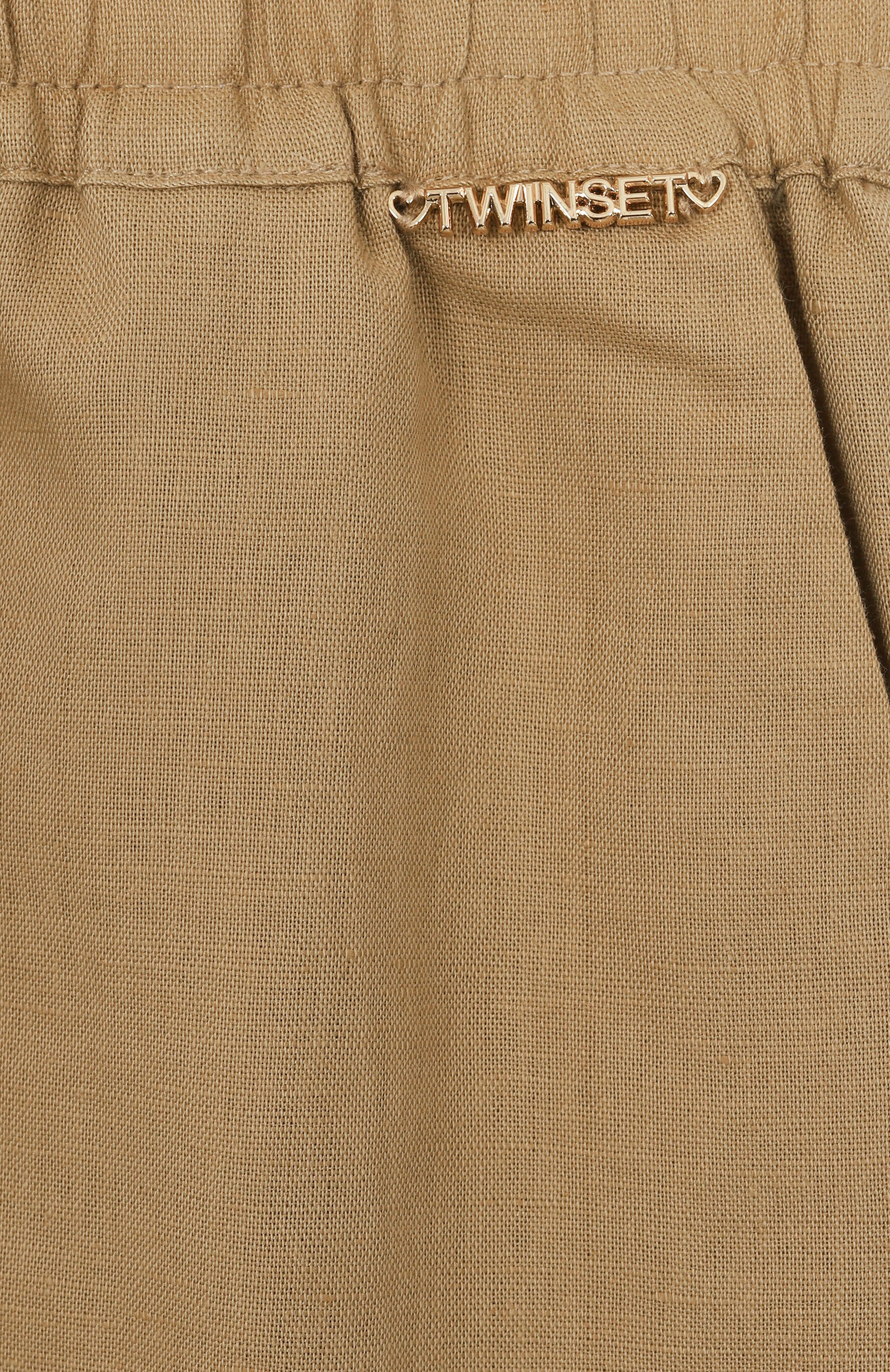 Брюки изо льна и хлопка TWINSET, арт. 251GJ2400, фото 3