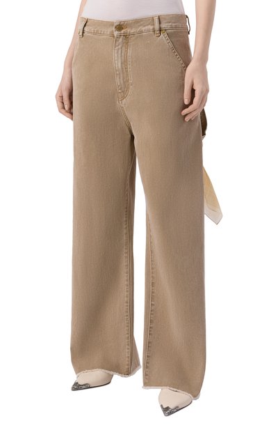 Джинсы sienna DARKPARK бежевого цвета по цене 84000 руб., арт. WTR91 DBU01/SIENNA-L00SE SIDE SPLIT DENIM, фото 3 Джинсы sienna DARKPARK, арт. WTR91 DBU01/SIENNA-L00SE SIDE SPLIT DENIM, фото 3