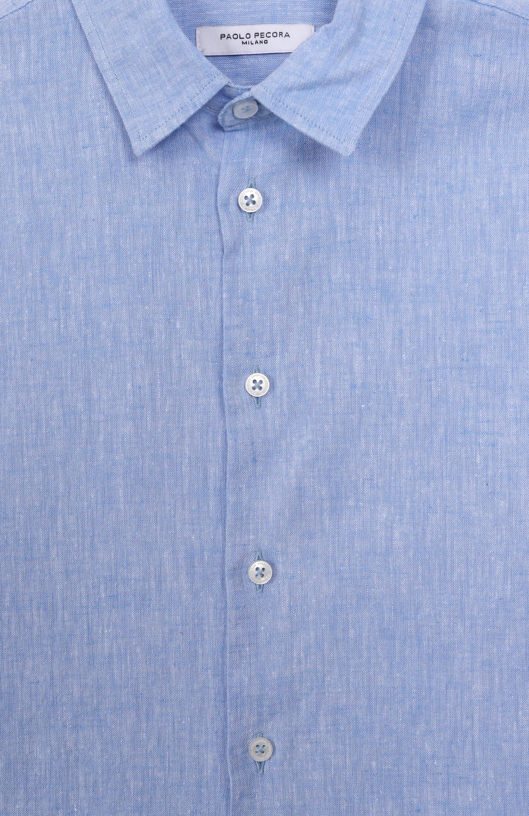 Рубашка изо льна и вискозы PAOLO PECORA MILANO, арт. PP4042/14A-16A, фото 3