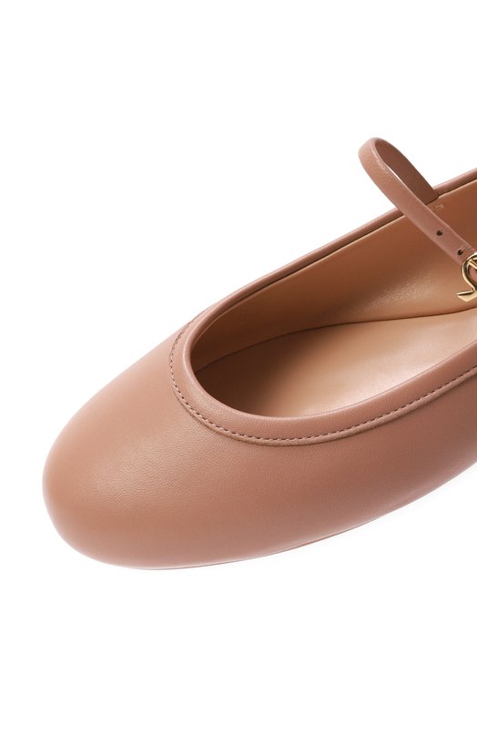 Кожаные балетки Carla Gianvito Rossi G22223.05G0M.NAPPRAL Бежевый  G22223.05G0M.NAPPRAL Фото 7