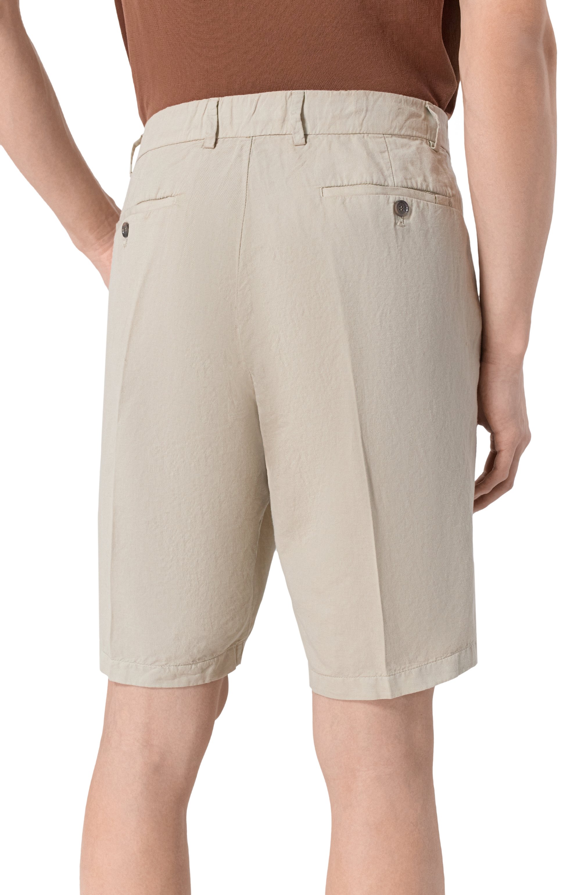 Шорты из хлопка и льна PAUL&SHARK, арт. 25414034, фото 4