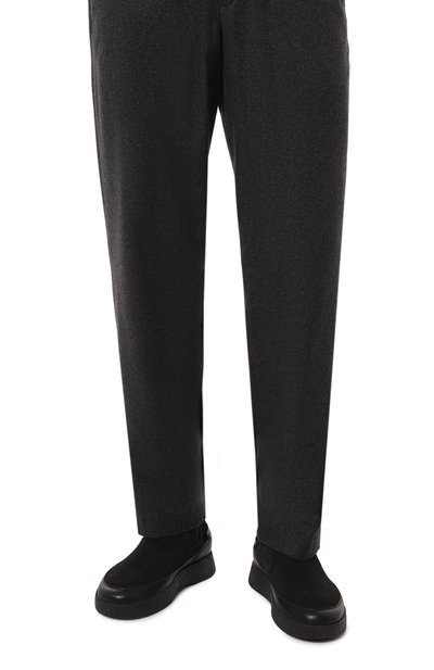 Замшевые челси VIC MATIE черного цвета по цене 48650 руб., арт. 1F8660U_E40BPBT001, фото 3 Замшевые челси VIC MATIE, арт. 1F8660U_E40BPBT001, фото 3