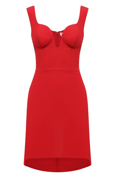 Женское платье из шерсти и шелка ALEXANDER MCQUEEN, арт. 640032/QJAAA
