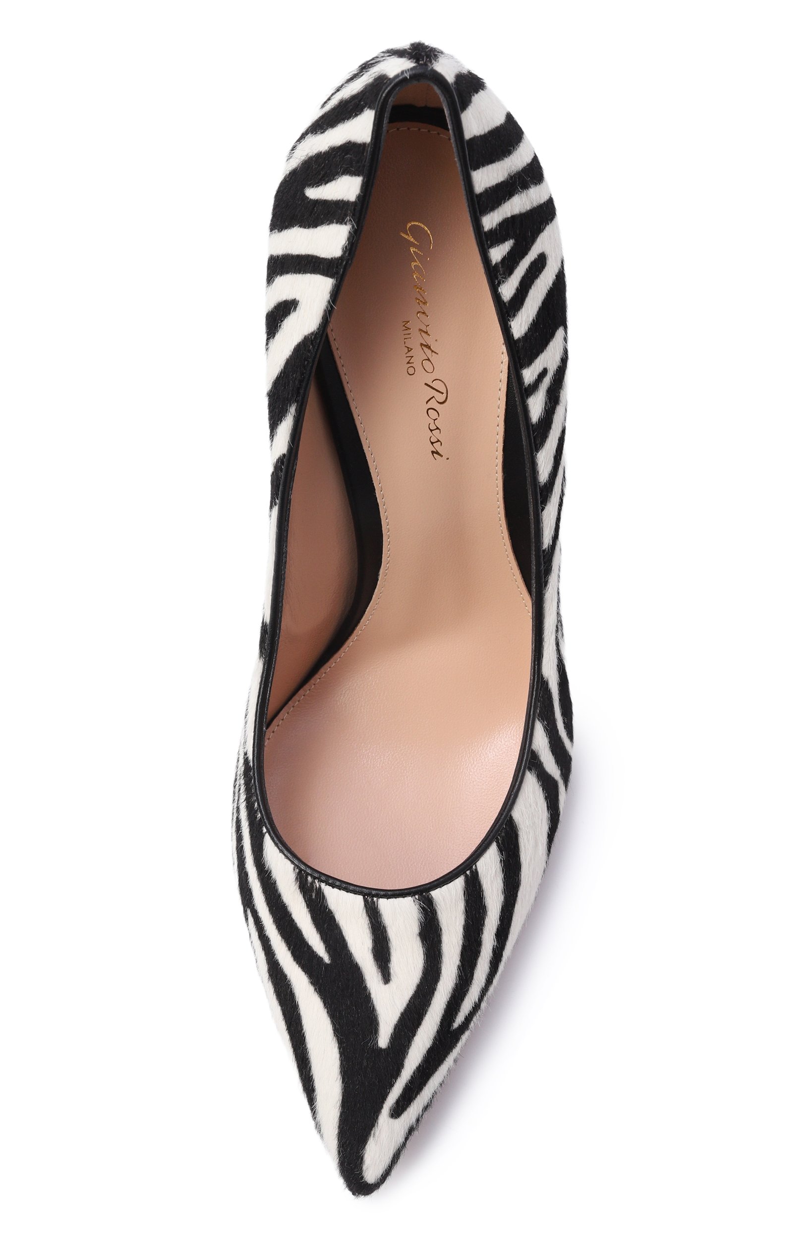 Кожаные туфли gianvito 105 GIANVITO ROSSI черно-белого цвета по цене 125500 руб., арт. G21459.15RIC.P0NZEBR, фото 6 Кожаные туфли gianvito 105 GIANVITO ROSSI, арт. G21459.15RIC.P0NZEBR, фото 6
