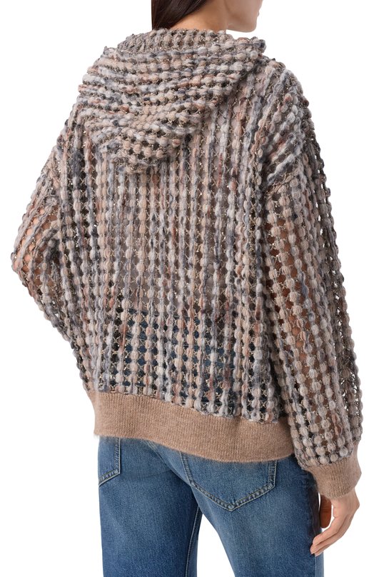 Кардиган Brunello Cucinelli MGSR24306 Коричневый  MGSR24306 Фото 4