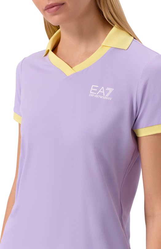 Поло EA7 7W000891/AF12117 Сиреневый  7W000891/AF12117 Фото 5