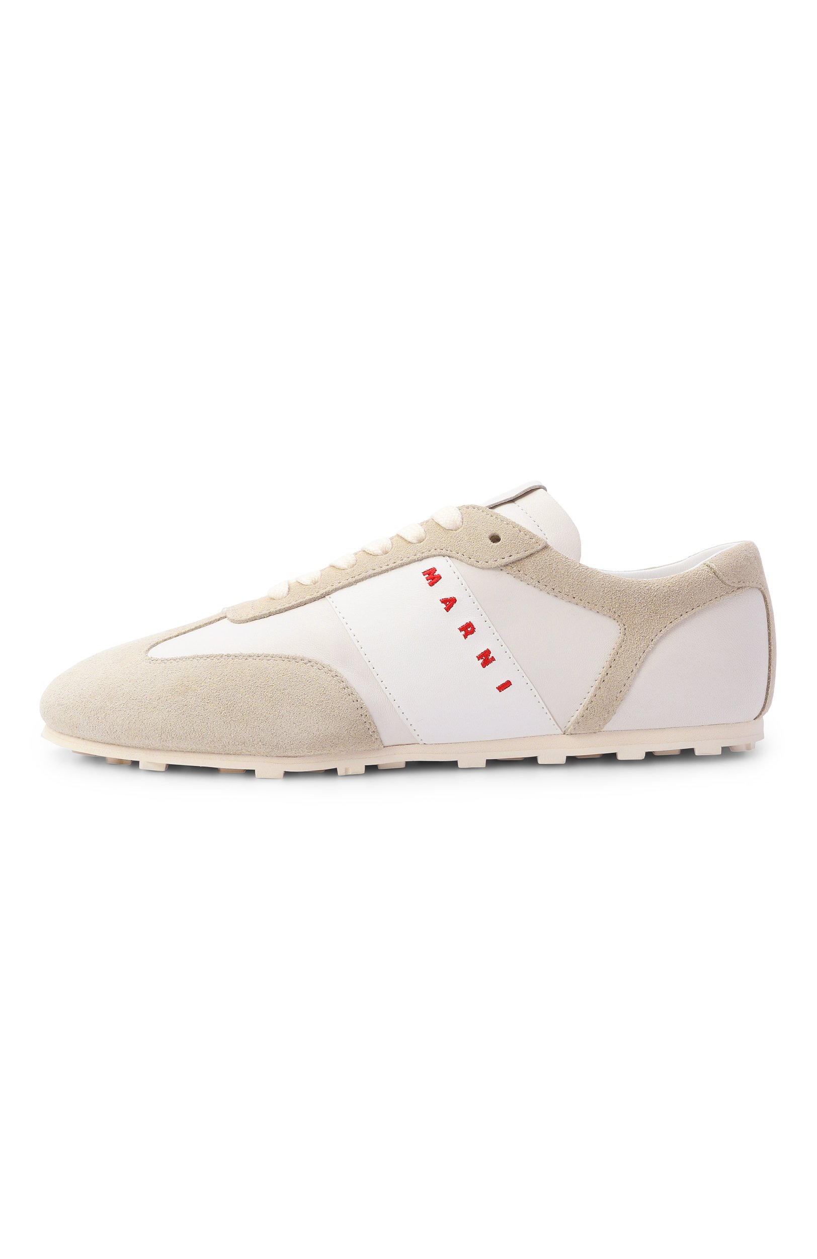 Кожаные кроссовки softy soccer MARNI, арт. SNZW020400/P1802, фото 4