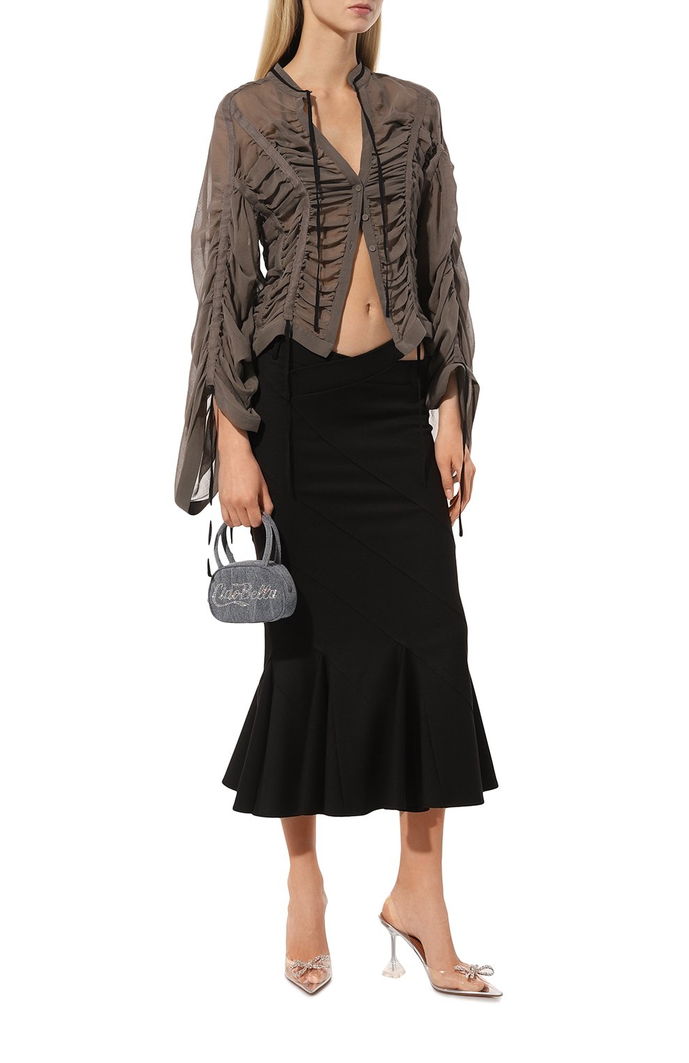 Туфли rosie glass sling 95 AMINA MUADDI, арт. R0SIE GLASS SLING 95/PVC, фото 2