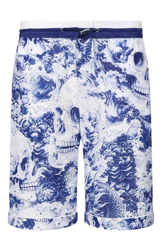 Шорты изо льна и хлопка Philipp Plein SAFC MRT1641 PTE003N Синий SAFC MRT1641 PTE003N