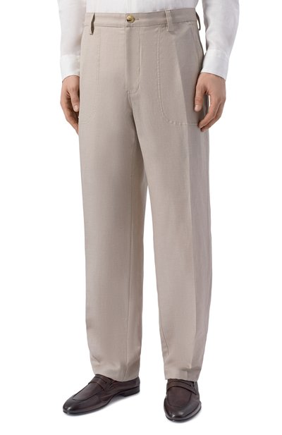 Брюки из шерсти и льна CANALI, арт. U91810/AV05972, фото 3
