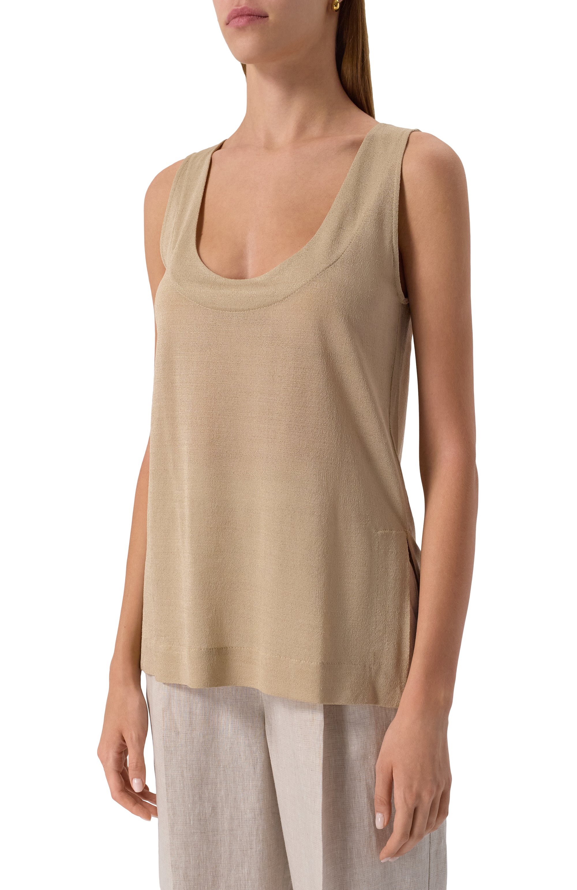 Топ из вискозы GIORGIO ARMANI, арт. GW001075/AF15523, фото 3