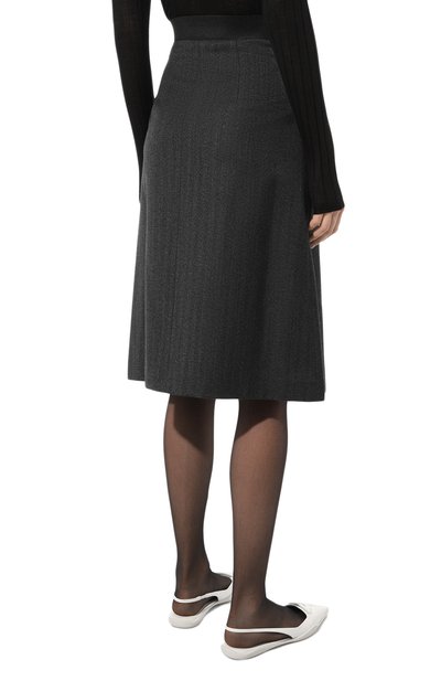 Шерстяная юбка PRADA, арт. P148T-1Z6N-F0480-212, фото 4