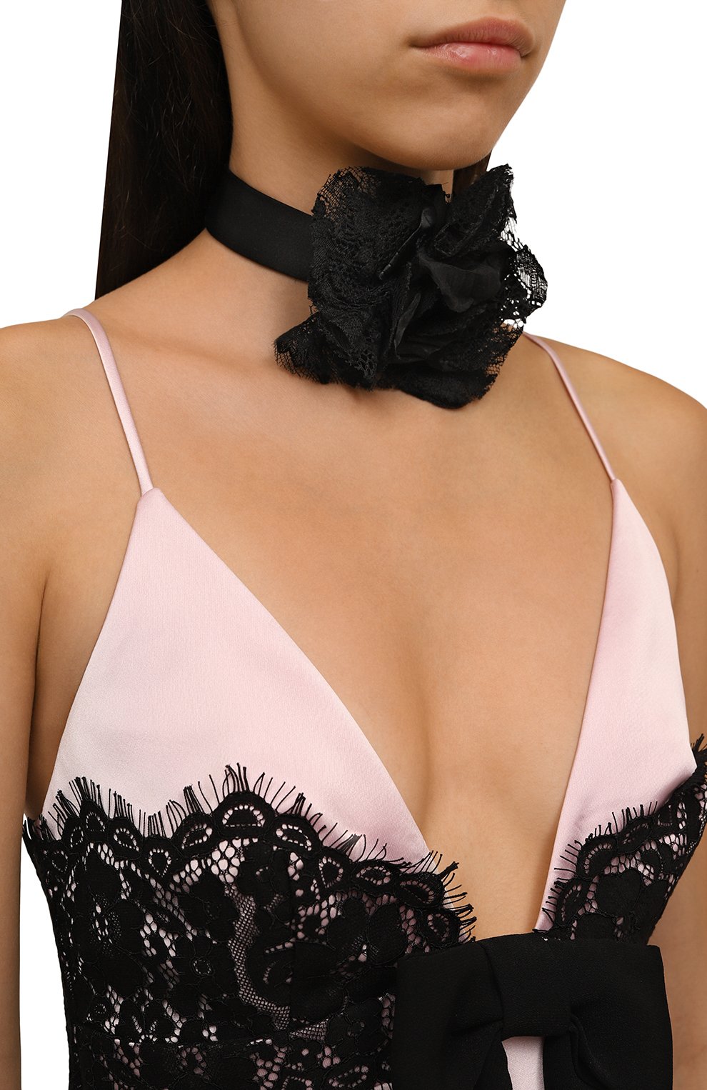 Чокер DOLCE & GABBANA черного цвета по цене 59550 руб., арт. FT094R FUM3R, фото 2 Чокер DOLCE & GABBANA, арт. FT094R FUM3R, фото 2