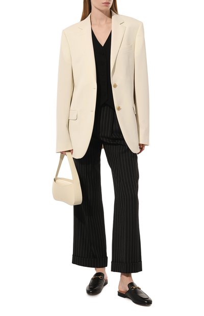 Шерстяные брюки SAINT LAURENT, арт. 687872/Y3D17, фото 2