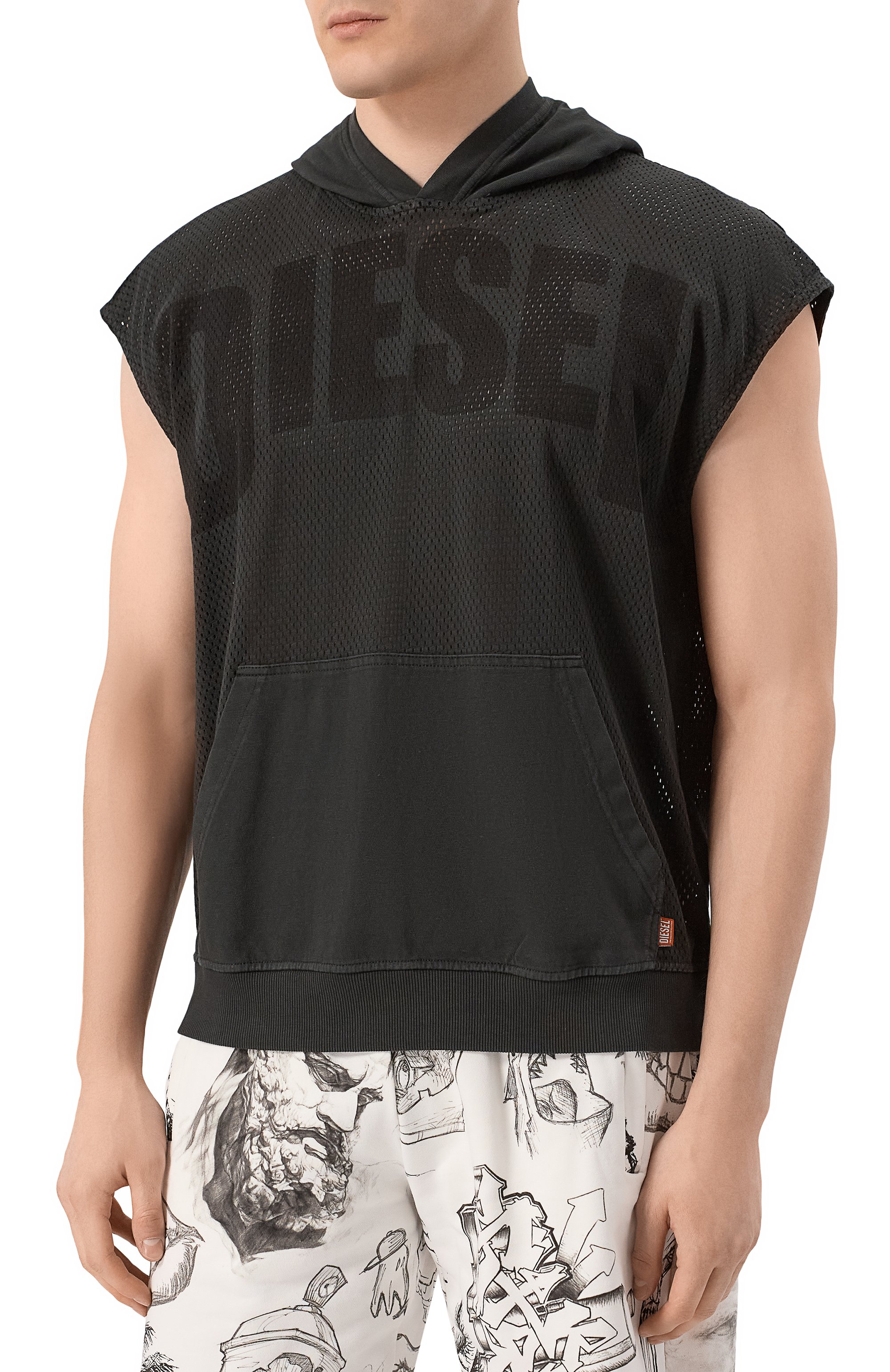 Хлопковое худи DIESEL, арт. A16641/0GHBF, фото 3