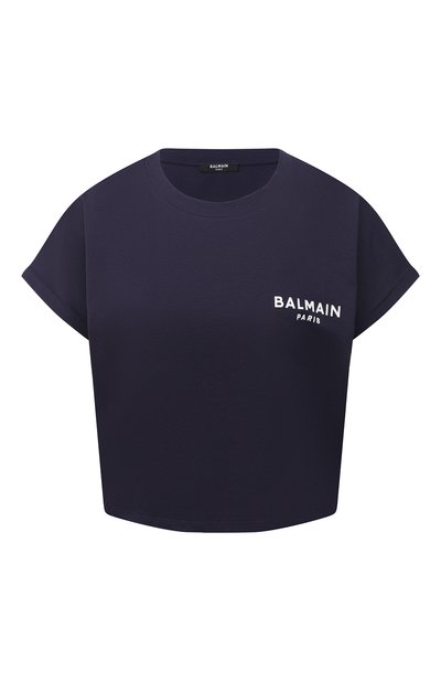 Женская хлопковая футболка BALMAIN, арт. VF11370/B013