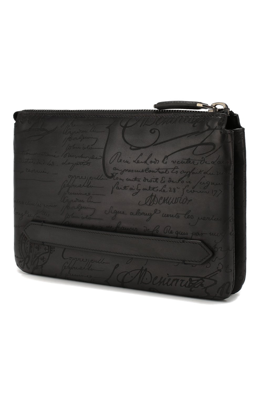 Кожаный клатч BERLUTI серого цвета по цене 199000 руб., арт. N140152, фото 3 Кожаный клатч BERLUTI, арт. N140152, фото 3