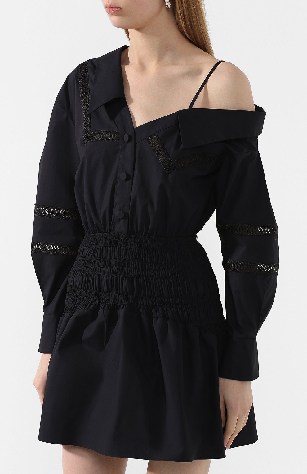 Хлопковое платье SELF-PORTRAIT, арт. SS20-121B, фото 3