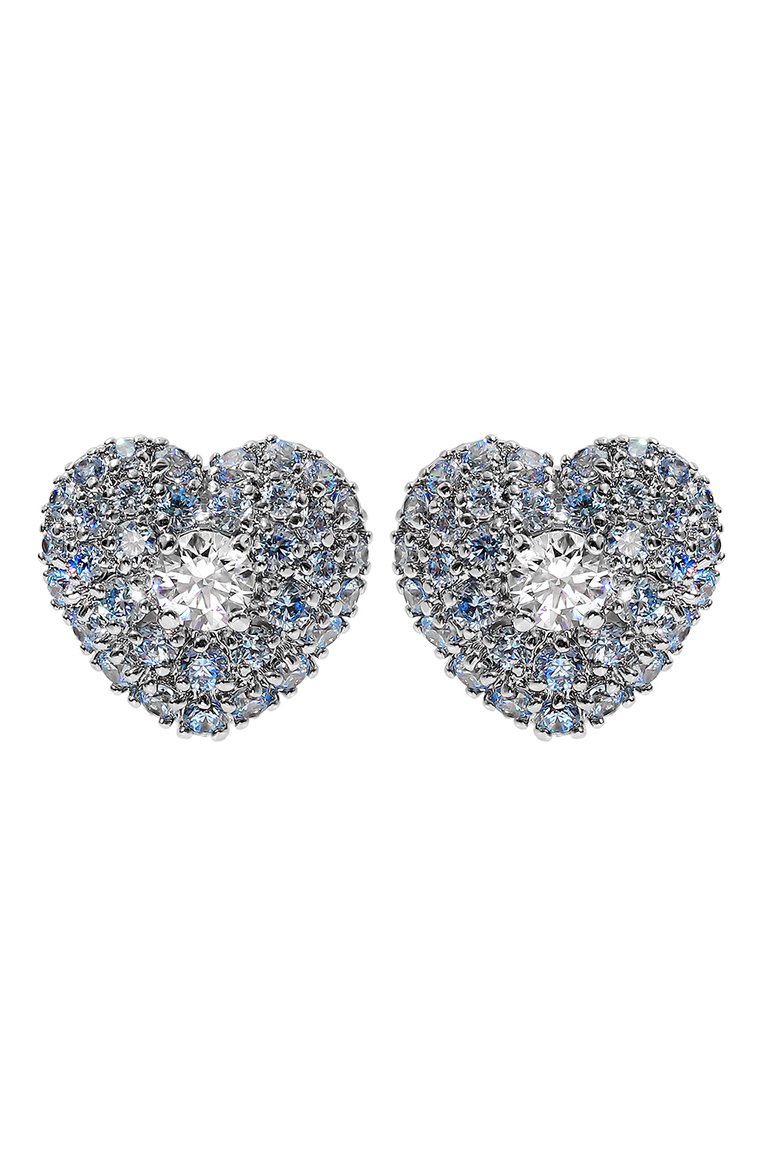Женские серьги hyperbola SWAROVSKI голубого цвета, арт. 5683576 | Фото 1 (Нос: Не проставлено; Материал: Кристаллы)