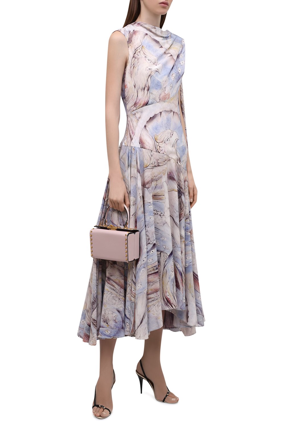 Шелковое платье ALEXANDER MCQUEEN, арт. 687993/QCAEV, фото 2