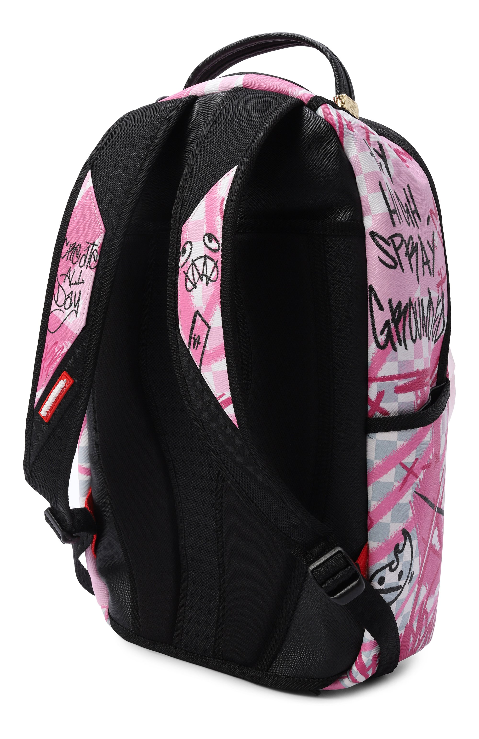 Рюкзак pink smoke check SPRAYGROUND розового цвета по цене 18650 руб., арт. 910B8672NSZ/PINK SM0KE CHECK DLXSV BACKPACK, фото 2 Рюкзак pink smoke check SPRAYGROUND, арт. 910B8672NSZ/PINK SM0KE CHECK DLXSV BACKPACK, фото 2