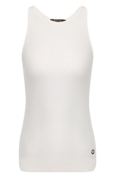 Женский топ из смеси шелка и хлопка LORO PIANA, арт. FAI5241