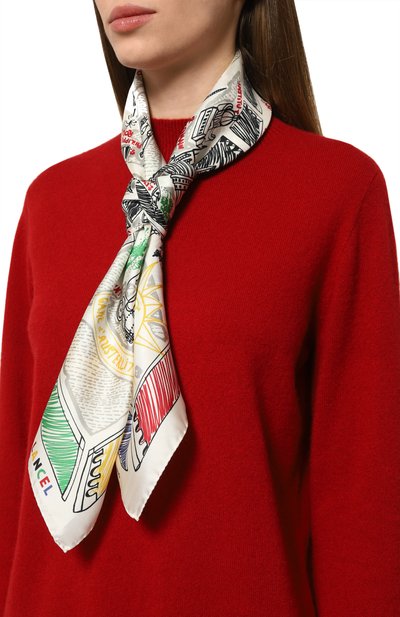 Шелковый платок LANCEL разноцветного цвета по цене 24850 руб., арт. A13299, фото 2 Шелковый платок LANCEL, арт. A13299, фото 2