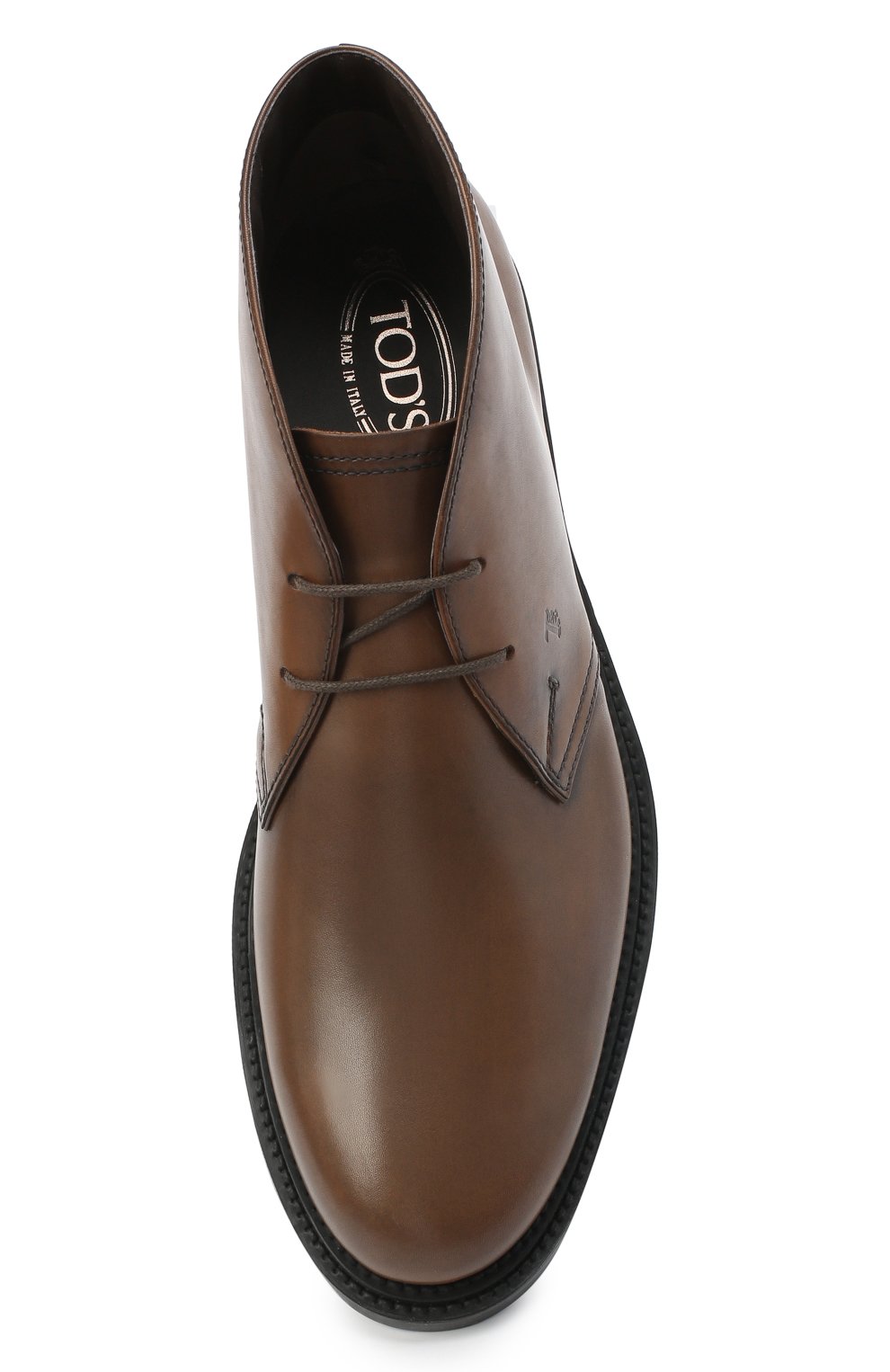 Кожаные ботинки TOD’S коричневого цвета по цене 59950 руб., арт. XXM62C0DH60D9C, фото 5 Кожаные ботинки TOD’S, арт. XXM62C0DH60D9C, фото 5
