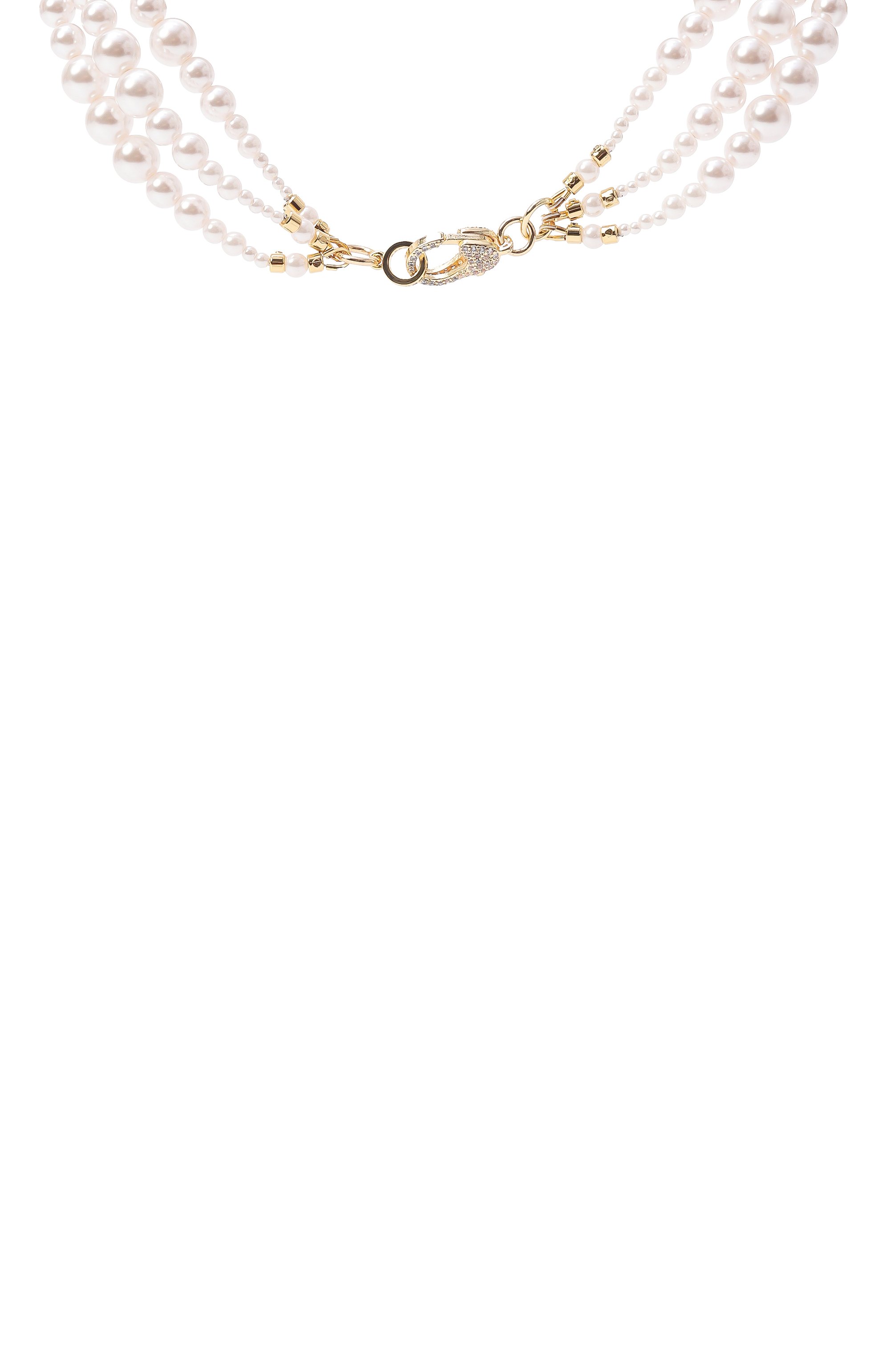 Колье lace BLUEJAY белого цвета по цене 35640 руб., арт. BJ-LC-GL, фото 4 Колье lace BLUEJAY, арт. BJ-LC-GL, фото 4