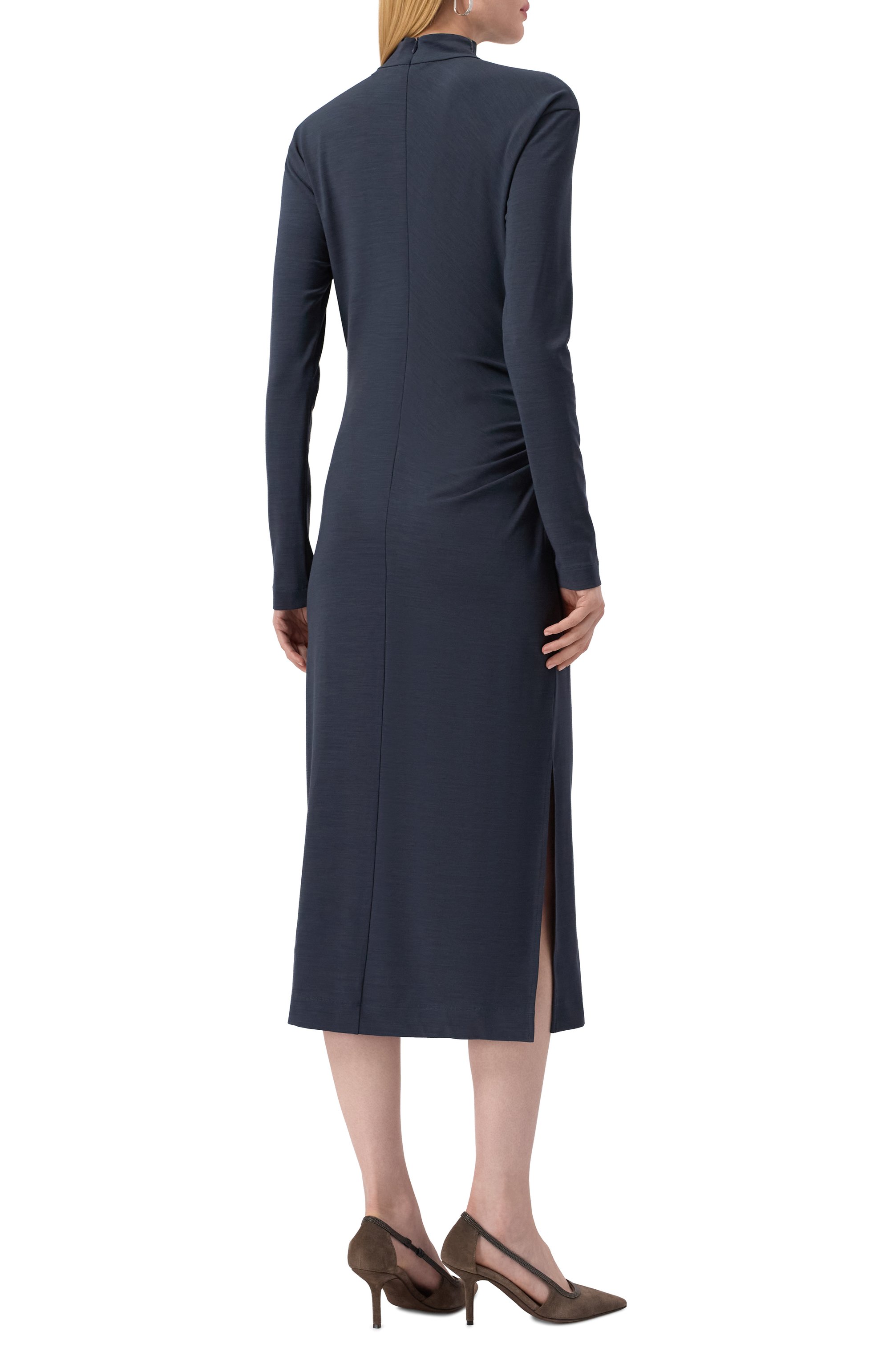 Платье из вискозы и шерсти BRUNELLO CUCINELLI, арт. MP929AFK41, фото 4