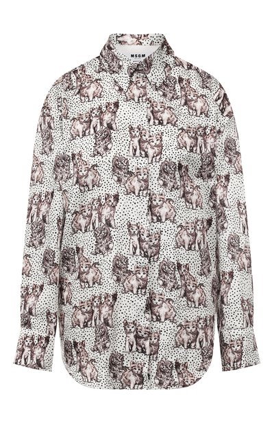 Рубашка с принтом MSGM, арт. 2741MDE10B 195651, фото 1