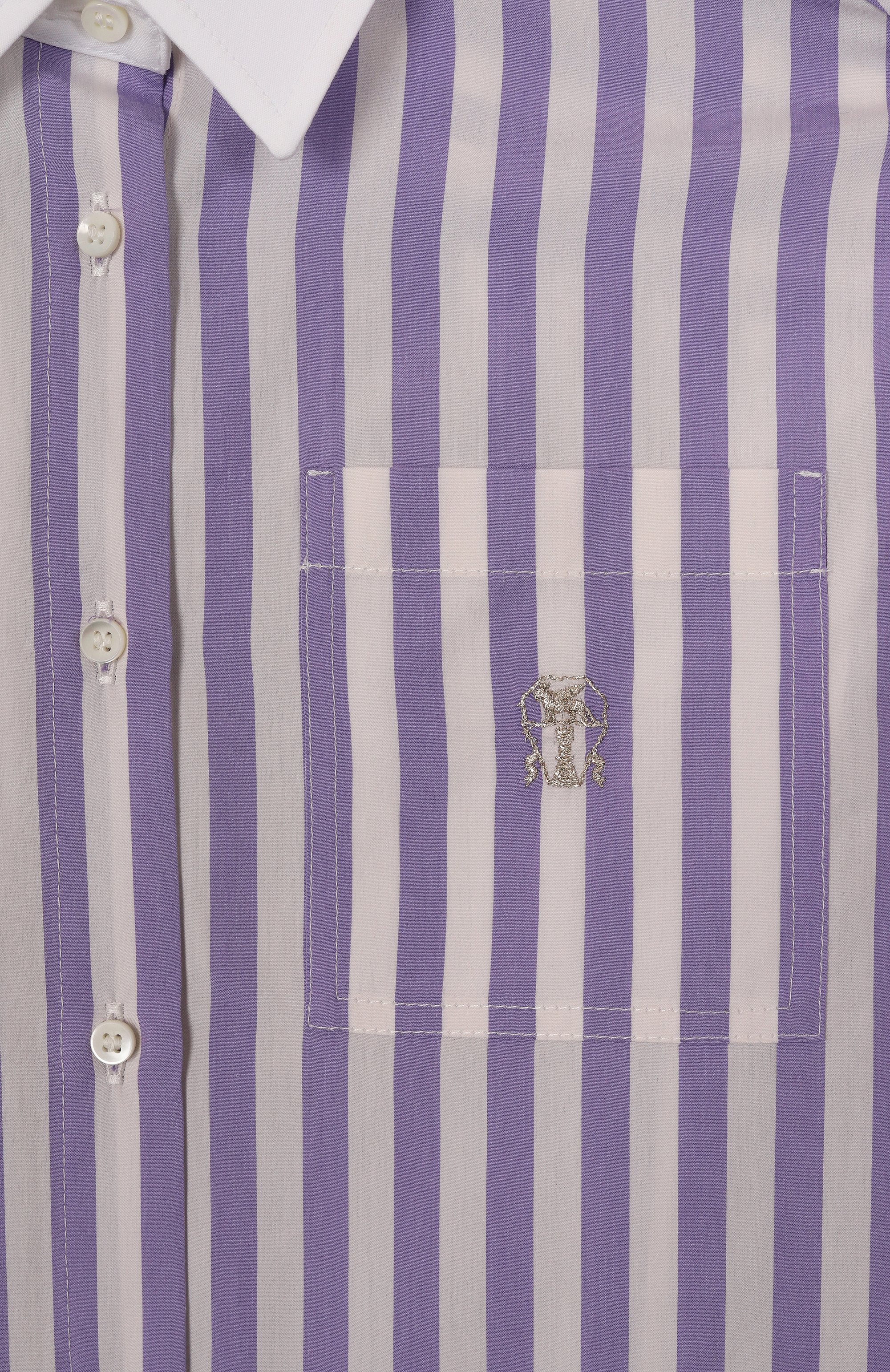 Рубашка из хлопка и шелка BRUNELLO CUCINELLI, арт. BH757C859A, фото 3