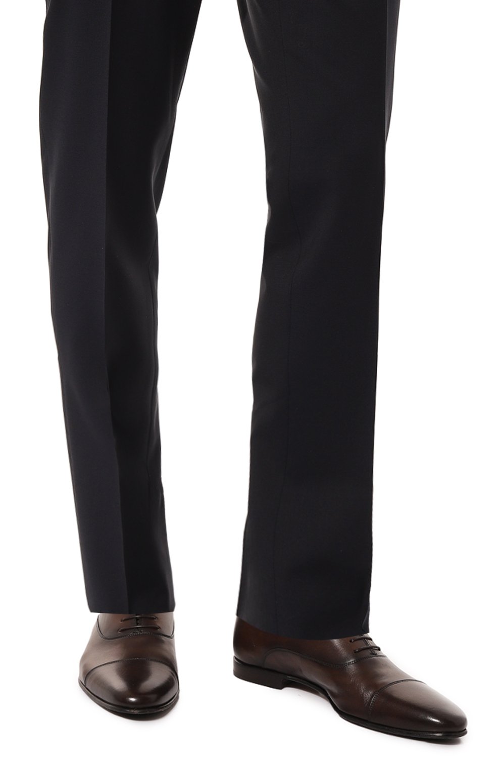 Кожаные оксфорды BARRETT темно-коричневого цвета по цене 65100 руб., арт. 141U002.38/C0RSAR0, фото 3 Кожаные оксфорды BARRETT, арт. 141U002.38/C0RSAR0, фото 3