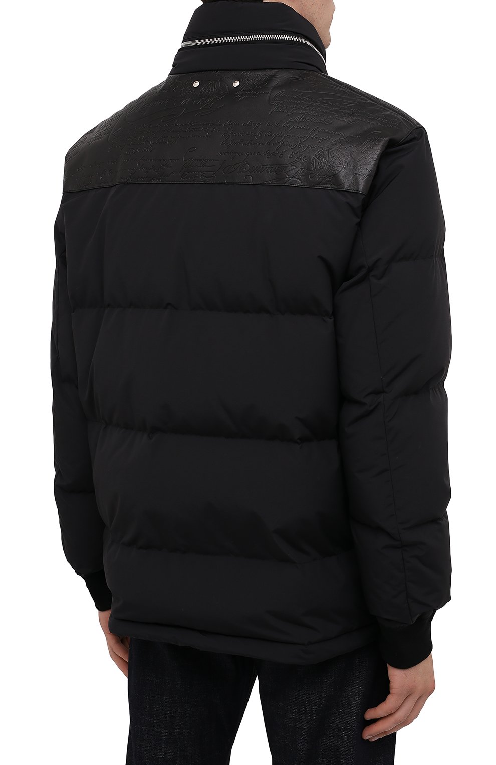 Пуховик с кожаной отделкой BERLUTI, арт. R180BL90-001, фото 5