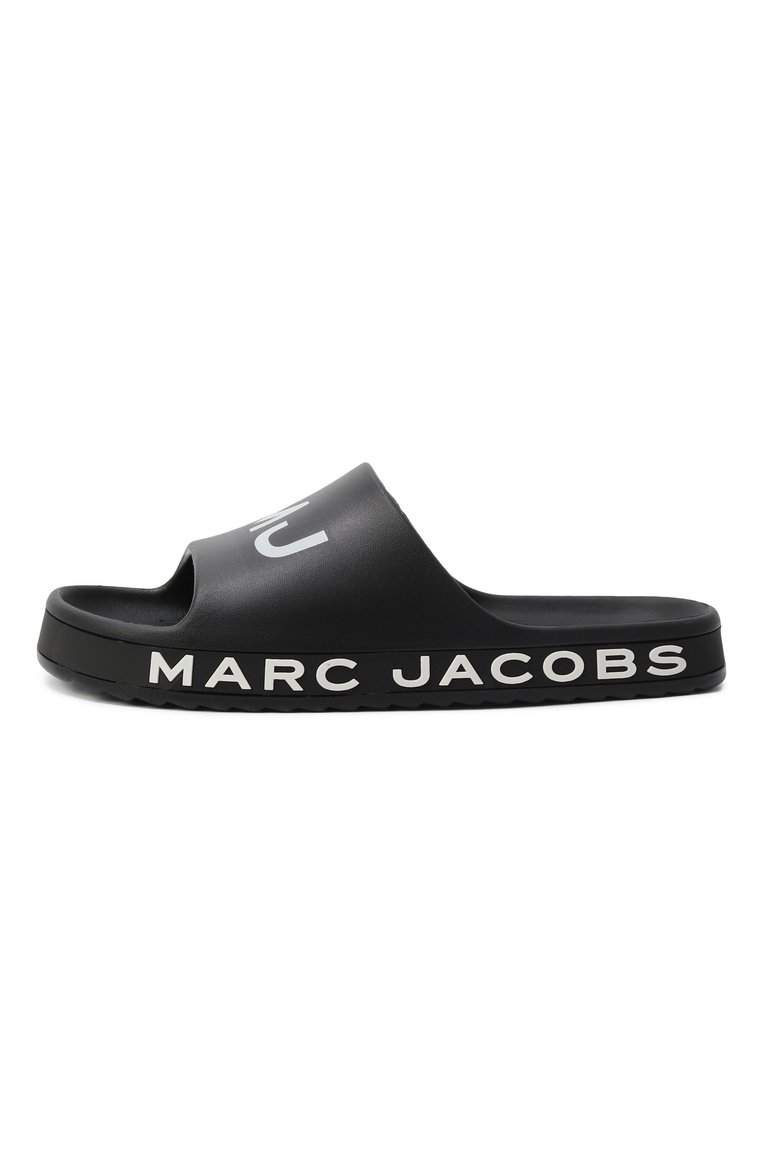 Детские шлепанцы MARC JACOBS (THE) черного цвета, арт. W60407 | Фото 2 (Нос: Не проставлено; Автоматизация состава: Проставлено)