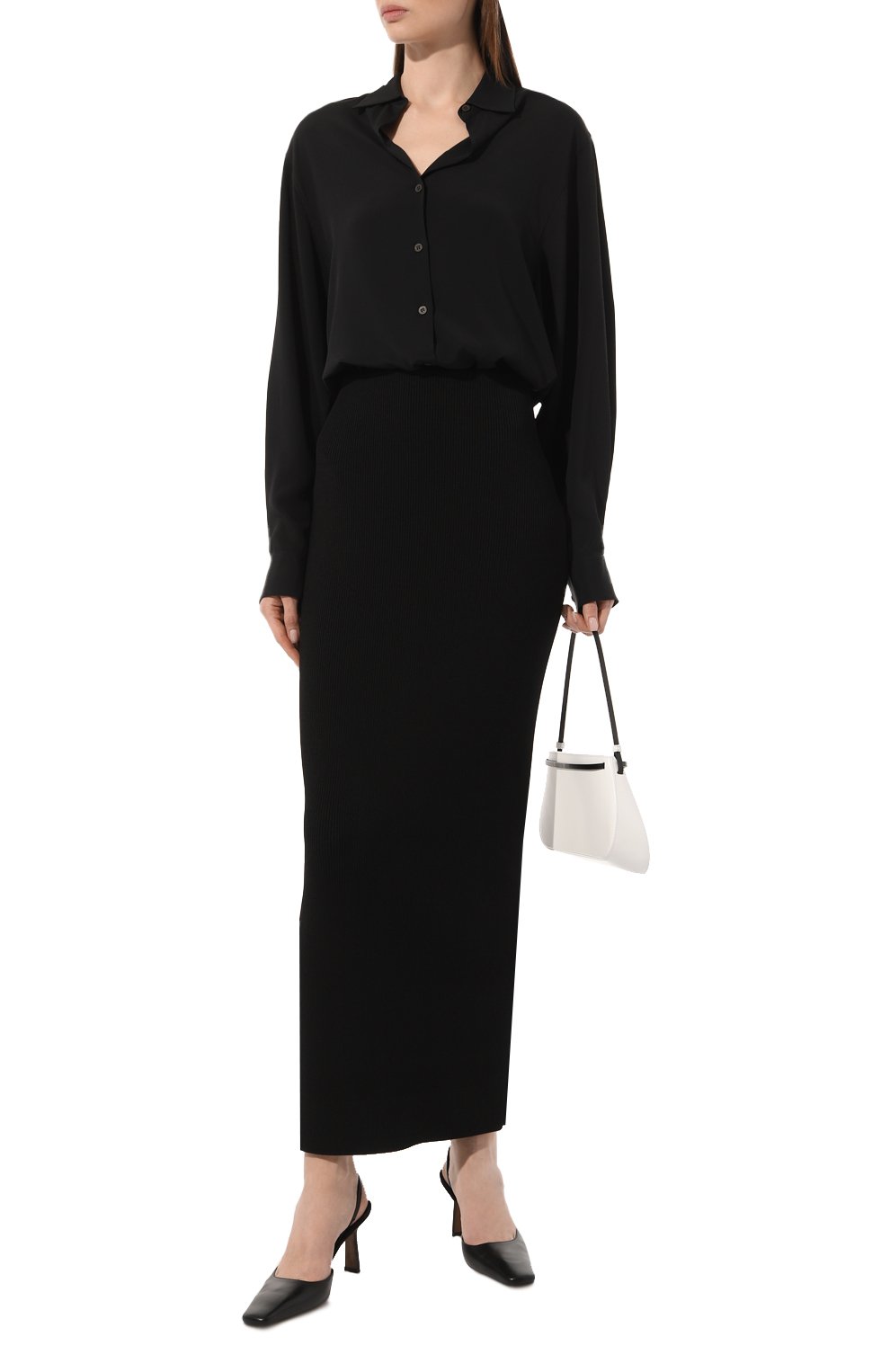 Рубашка DRIES VAN NOTEN черного цвета по цене 69950 руб., арт. 231-010728-6155, фото 2 Рубашка DRIES VAN NOTEN, арт. 231-010728-6155, фото 2