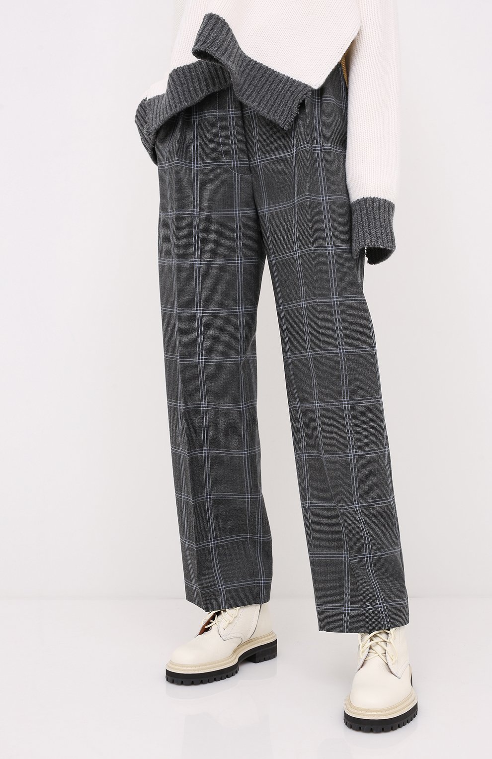 Шерстяные брюки MARNI, арт. PAMA0192U0/TW893, фото 3