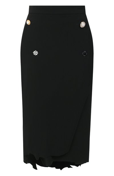 Женская юбка из смеси вискозы и шерсти VETEMENTS, арт. WAH20SK400/BLACK