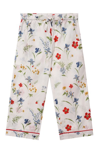 Хлопковая пижама LITTLE YOLKE кремового цвета по цене 10550 руб., арт. AW21-12C-ME-FL, фото 5 Хлопковая пижама LITTLE YOLKE, арт. AW21-12C-ME-FL, фото 5