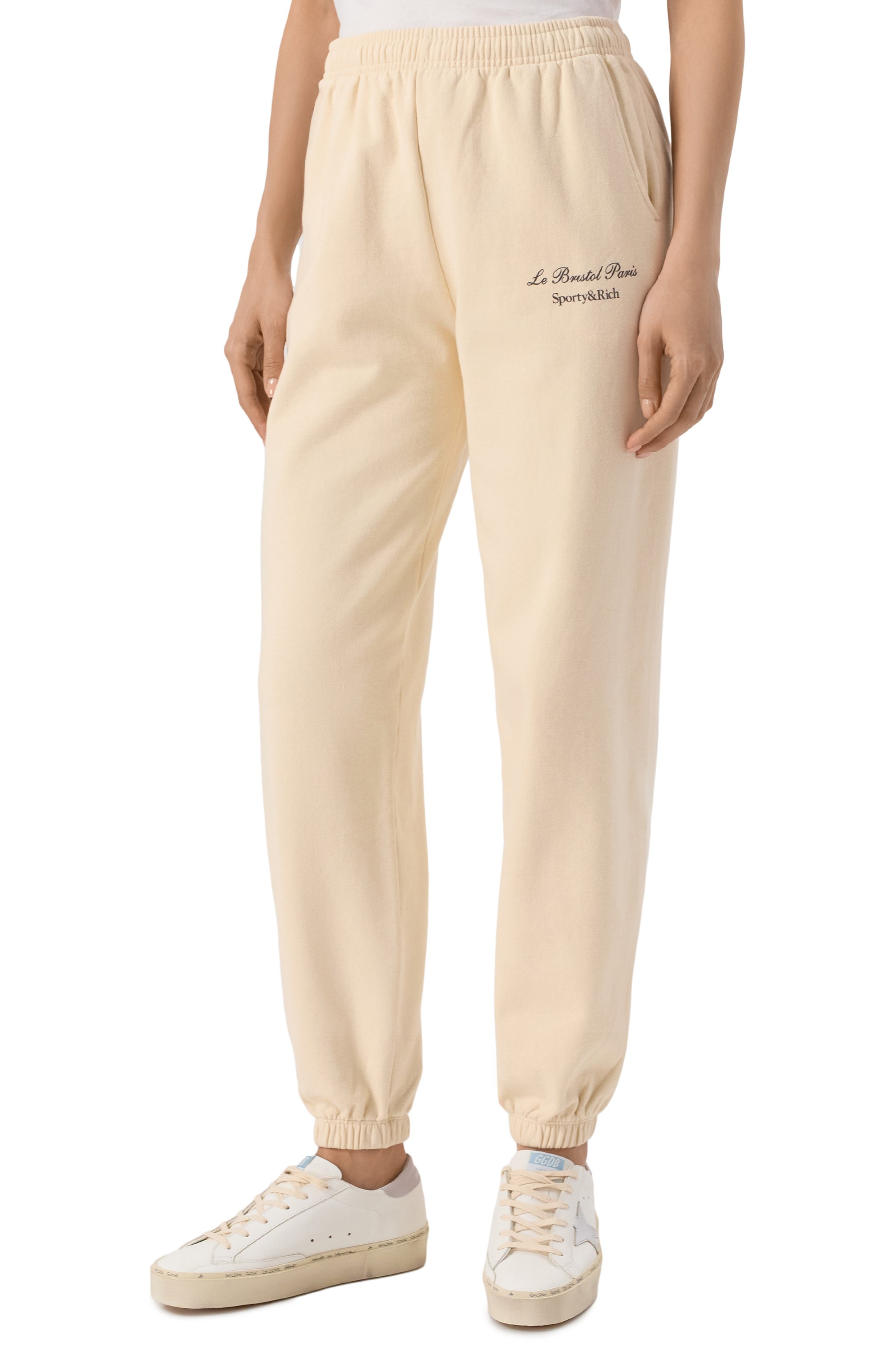 Хлопковые джоггеры sporty & rich x le bristol paris SPORTY AND RICH, арт. PA036517619CR01, фото 3