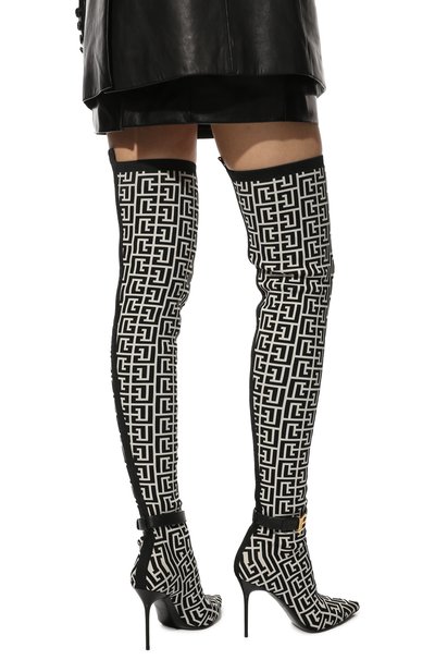 Текстильные ботфорты BALMAIN, арт. WN1TB671/TKM0, фото 3