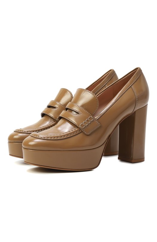 Кожаные туфли Hadden 105 Gianvito Rossi G25356.70RIC.NUICAML Бежевый G25356.70RIC.NUICAML