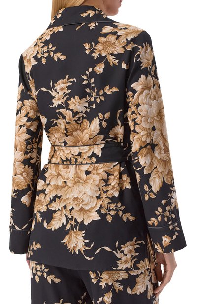 Шелковая блузка DOLCE & GABBANA черного цвета по цене 297000 руб., арт. F5Q03T/FSA7Y, фото 4 Шелковая блузка DOLCE & GABBANA, арт. F5Q03T/FSA7Y, фото 4